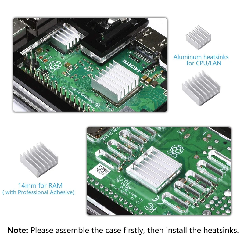 Чехол для Raspberry Pi 3B + 9 слойный акриловый чехол в коробке накладка 4 цвета