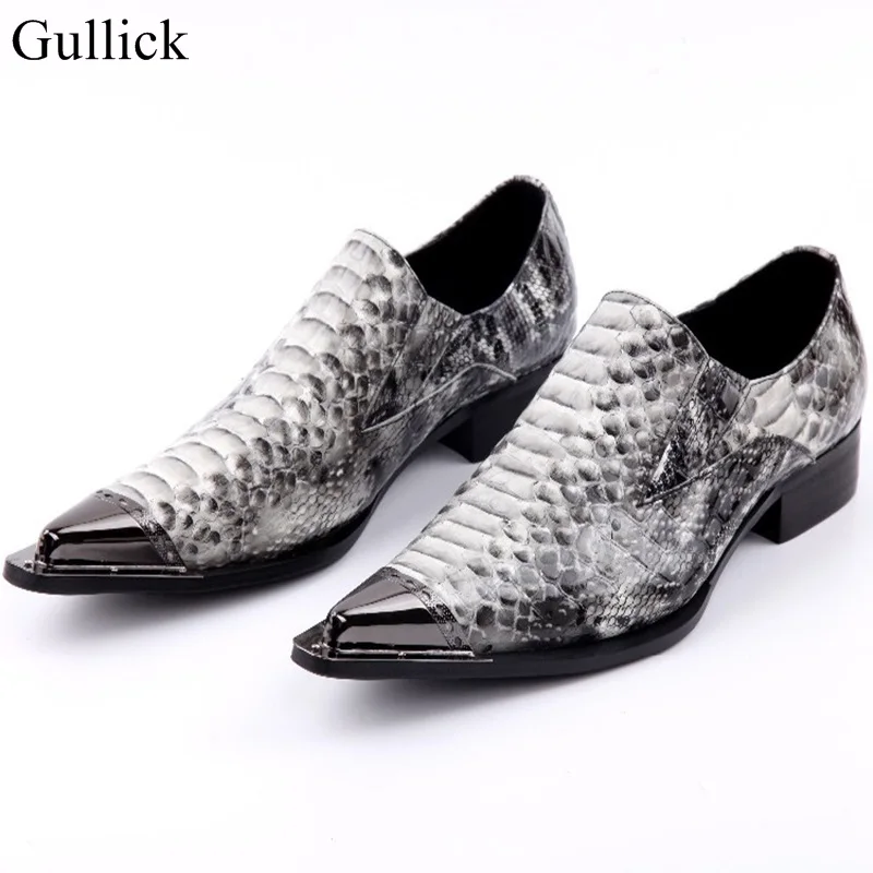 python leather shoes