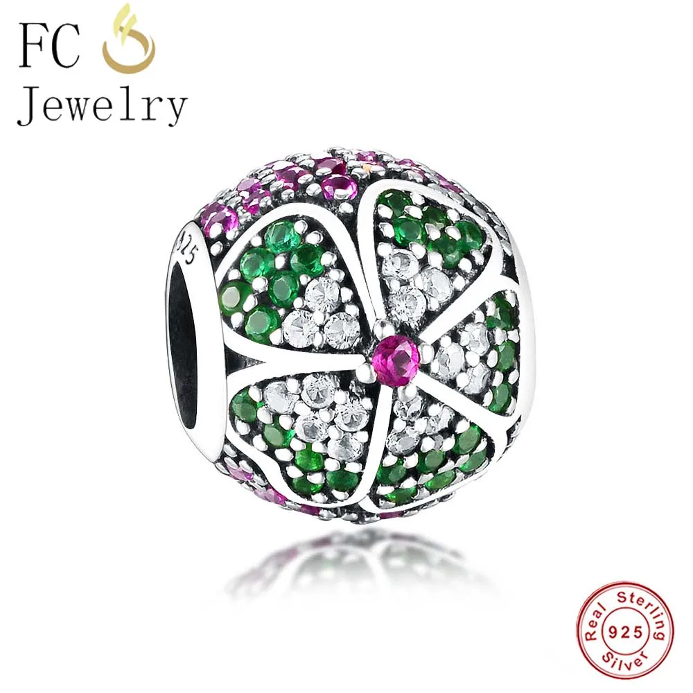 Fit Original Pandora Charms Bracelet 925 Sterling Silver GlorIous Bloom