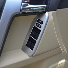 Welkinry Автомобильный ключ чехол для Toyota Prado FJ150 2010 2011 2012 2013 ABS хромированные дверные переключатель стеклоподъемника отделка