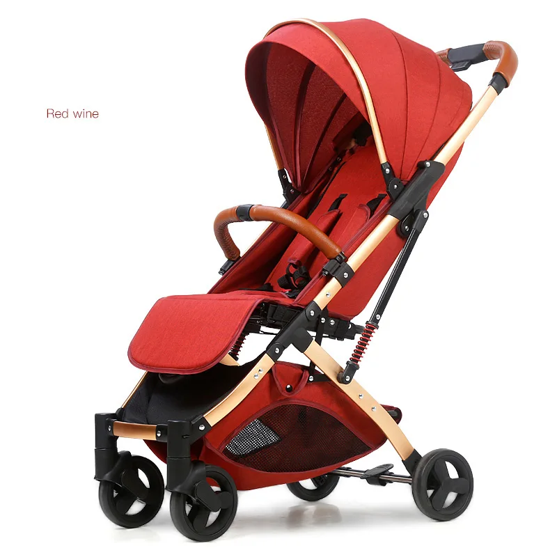 5,8 Кг светильник, детская коляска, переносная коляска для новорожденных, коляска для путешествий, детская коляска с зонтиком, коляска на самолете - Цвет: wine red