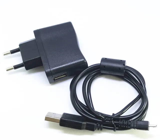 USB AC/DC Power Adapter Camera Battery Charger+PC Cord for PENTAX K 5