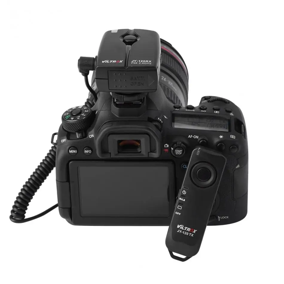 VILTROX Battery Wireless Remote Shutter Release Transmitter Receiver