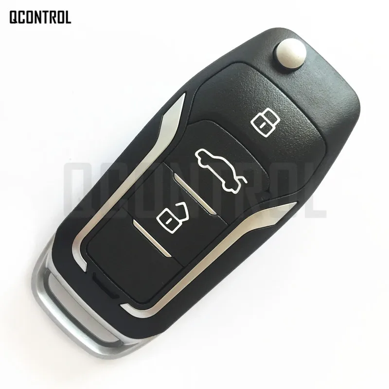 QCONTROL обновленный Автомобильный Дистанционный ключ для Ford Focus C-Max D-Max Mondeo Fiesta Galaxy Fusion FO21 Blade 433 МГц