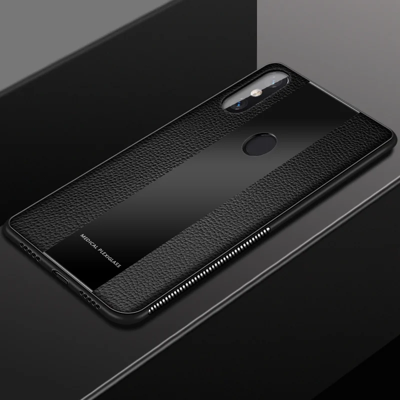 Для Xiaomi mi 8 8E 8 Lite чехол роскошный кожаный деловой телефон сумка для Xiao mi 6X Max 3 Противоударная крышка из оргстекла redmi 6A 6Pro 2 S - Цвет: black
