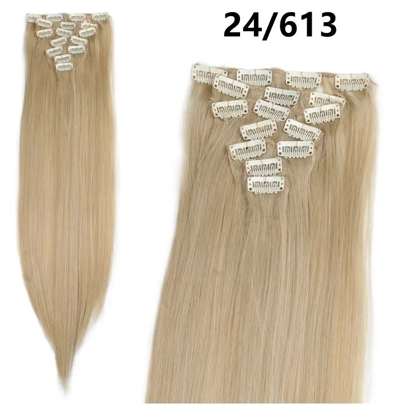 JOY& BEAUTY 22 Цвета доступны 2" 7 шт./компл. 16 зажимы в наращивание волос прямые волосы синтетический шиньоны 140 г накладные волосы