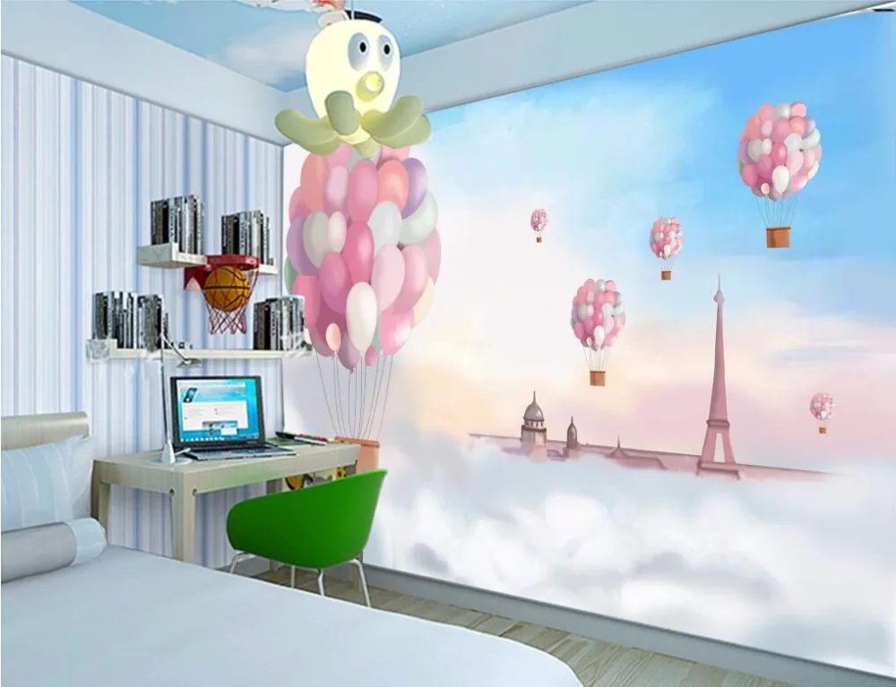 Beibehang пользовательские фото papel де parede 3d комнаты фрески обои для стен 3 d обои домашний декор Детская комната воздушный шар рулон