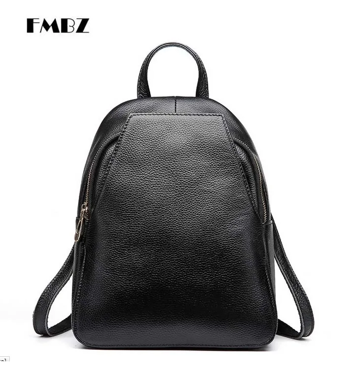 2018 new FMBZ leather women&#39;s bags personalized ladies backpack Free shipping-in Backpacks from ...