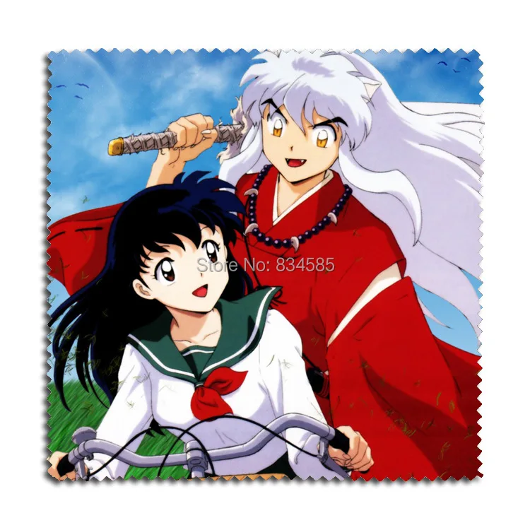 2 шт./компл. Inuyasha красочные аниме фланелевые линзы очки чистая ткань с Inuyasha& Moneca Stori аксессуары