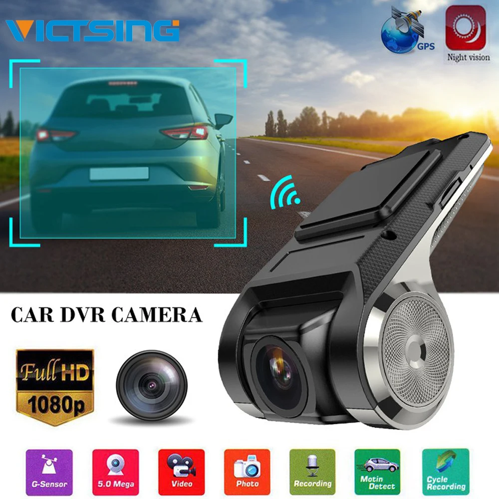Comprar 1080P coche DVR cámara grabadora de vídeo WiFi ADAS g sensor grabadora Android Auto Digital Video grabadora Dash Cam Full HD