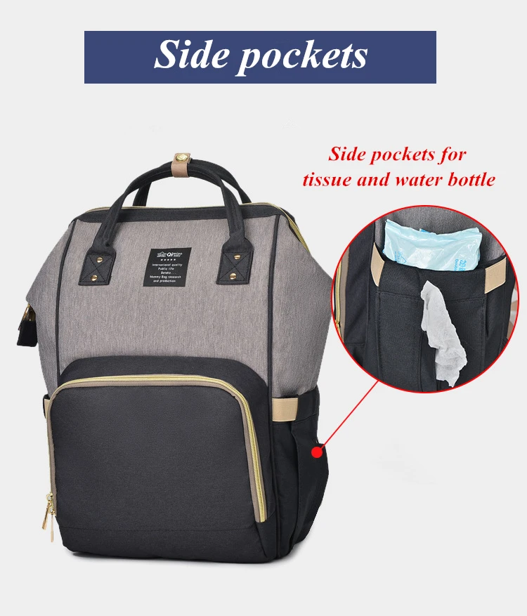 Fashion Diaper Bag Waterproof Travel Mummy Backpack Multifunction Maternity Nappy Bag Large Capacity Baby Stroller Bags For Mom (6)