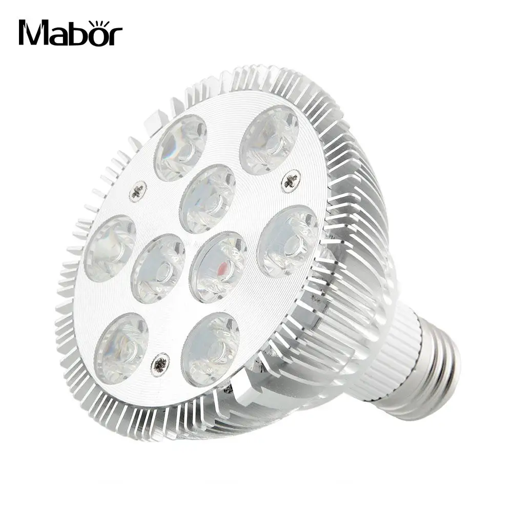 E27 9LED 27 Вт эффективная красные, синие завода светать светильник парниковых