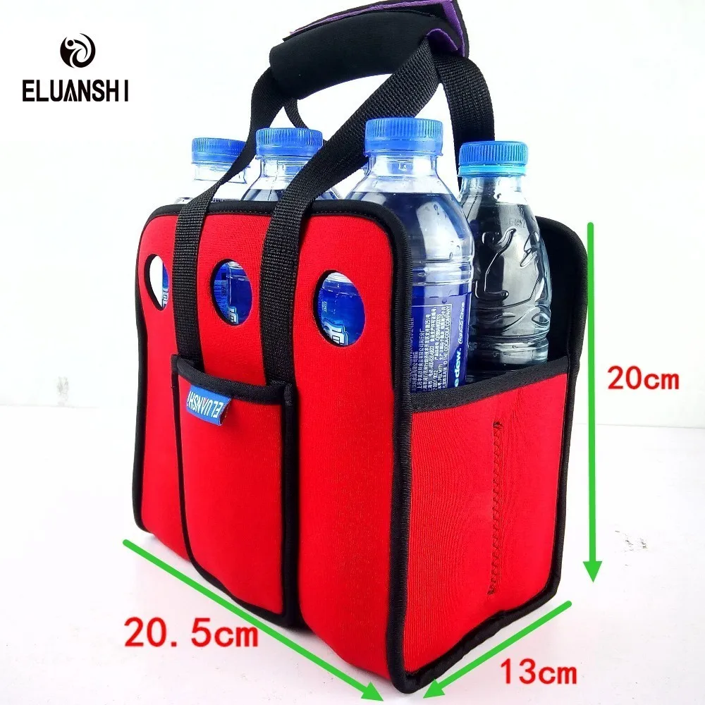 neoprene 6 can Cooler Beer backpack picnic basket bag set Wine box Chillers Frozen wedding Bottle PP outdoor tableware bar lunch