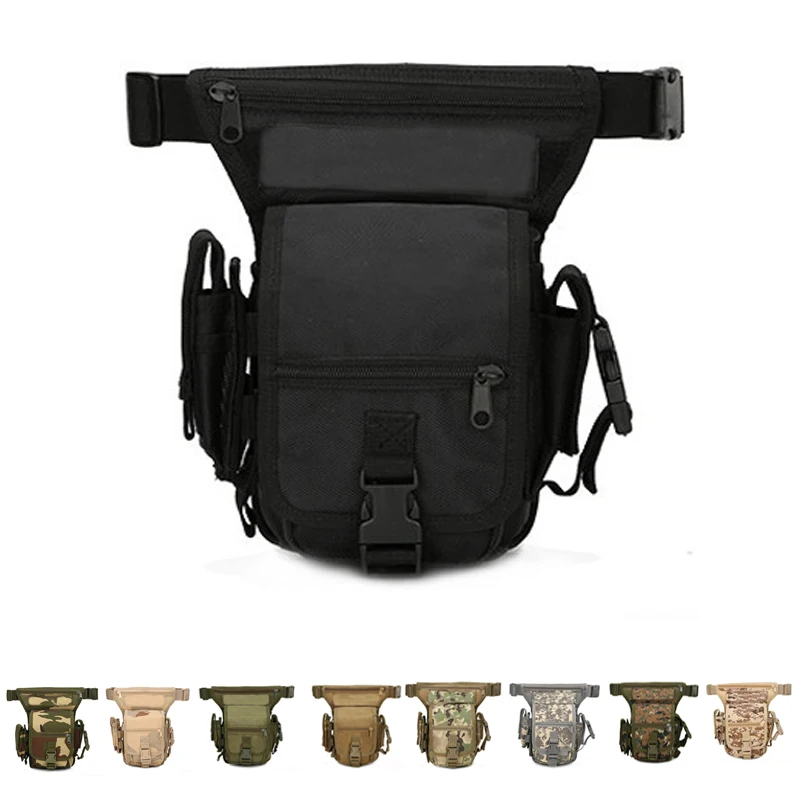 

Molle Leg Bag Military Tactical Waist Pack Leg Drop Bags Hiking Hunting Camping Cycling Waterproof Belt Bag