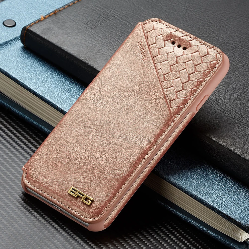 

Magnet Leather Flip Case For apple iphone 6 s 7 8 7Plus 8plus credit card Phone wallet cover for coque iphone 6s 7 8 plus