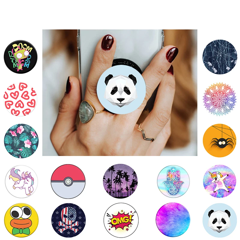 

PopSoket Cute попсокет Expanding Desk Phone Stand Mount Flexible Mobile Phone Holder Finger Pocket Socket for iphone 8 X XS