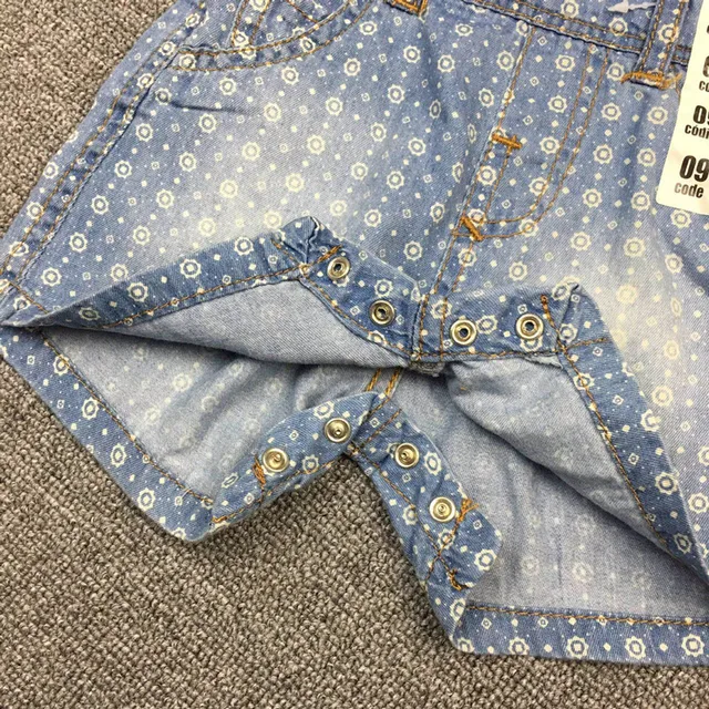 NEW 2017 Baby Boys Girls Denim Shorts Jeans Soft Newborn Suspender Jeans Toddler Baby shorts Infant Overalls 4