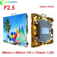 Анти-глазурь P2.5 модуль led видео стенная панель P2 P2.5 Крытый полноцветный Прокат matix видео Крытый светодиодный дисплей