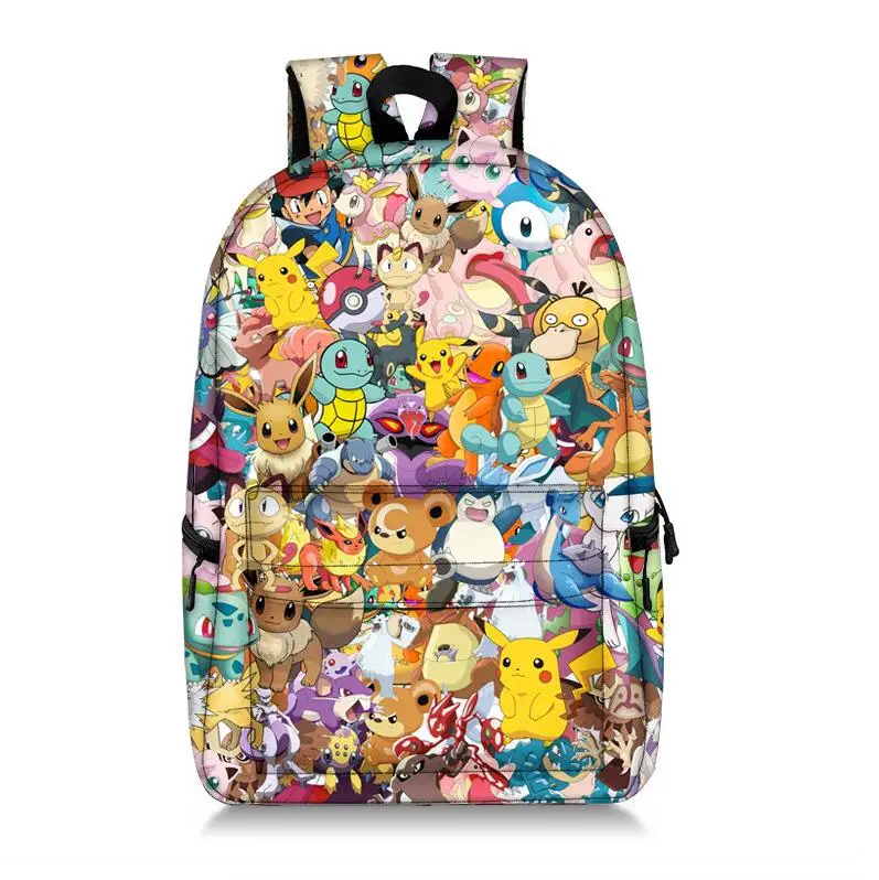 

Cartoon Pokemon Super Mario Bros Backpack for Teenager Girls Laptop Mochilas Feminina Student School Backpack Women Travel Bags