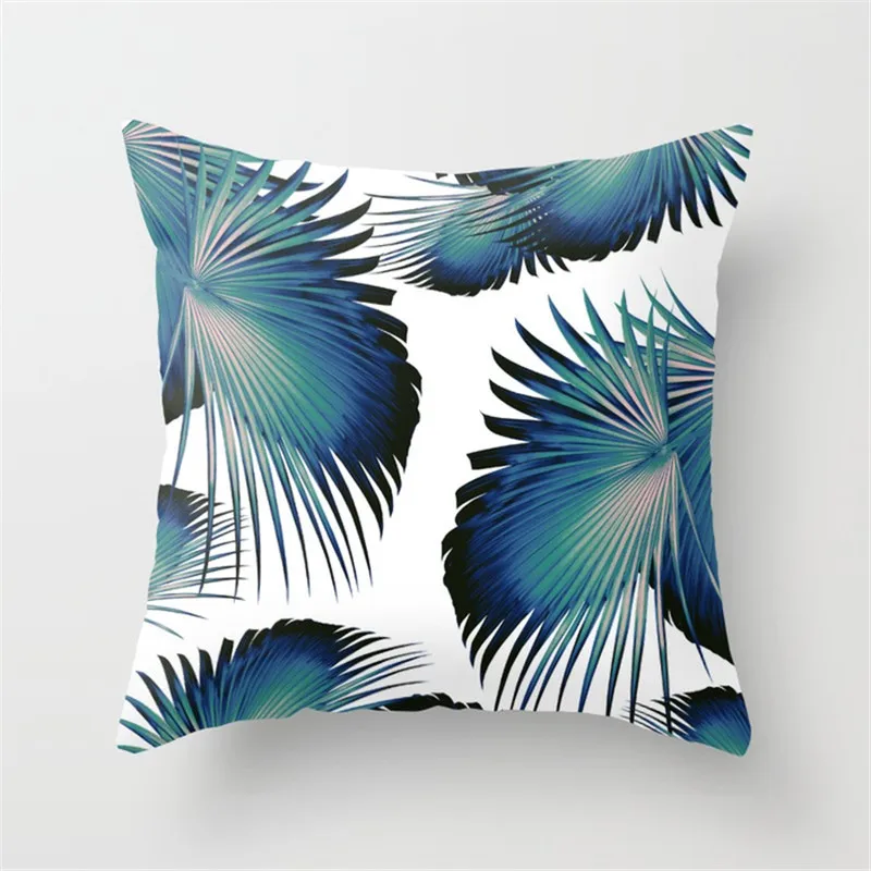 

Quality 1pcs Throw Pillow Case Plants Leaves Cushion Cover Pillowcase for Couch Sofa Bed Home Decoration VC