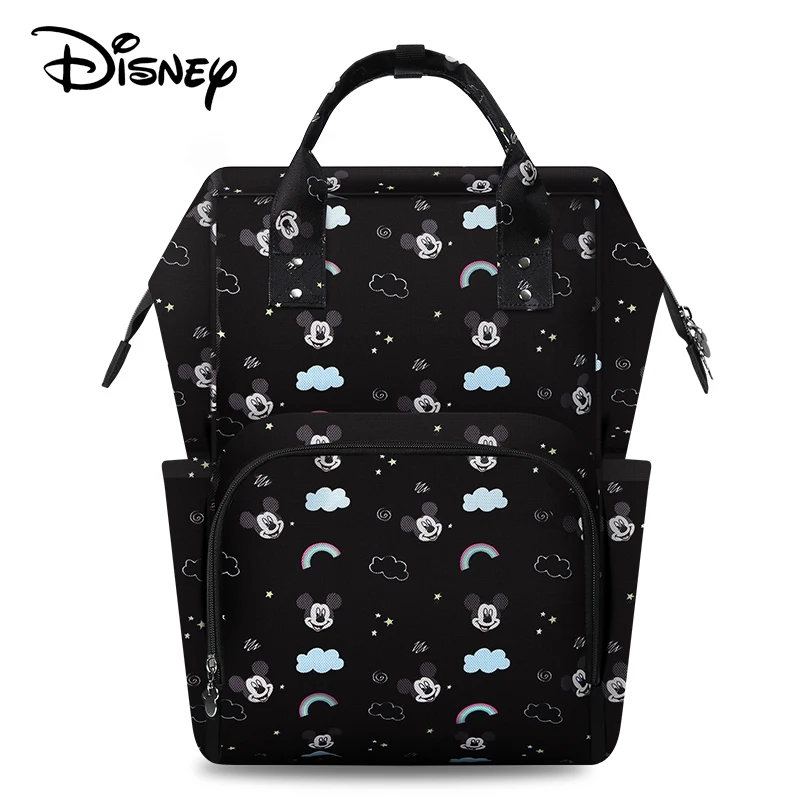 

Disney 2019 baby diaper bag with USB interface large capacity diaper bag waterproof maternity care set travel backpack bag