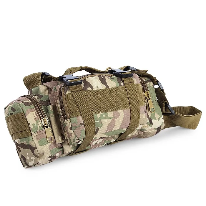 Открытый 3L военный тактический поясной пакет водонепроницаемый Оксфорд Molle Кемпинг походный рюкзак сумка поясные сумки ручная сумка - Цвет: AC Camouflage