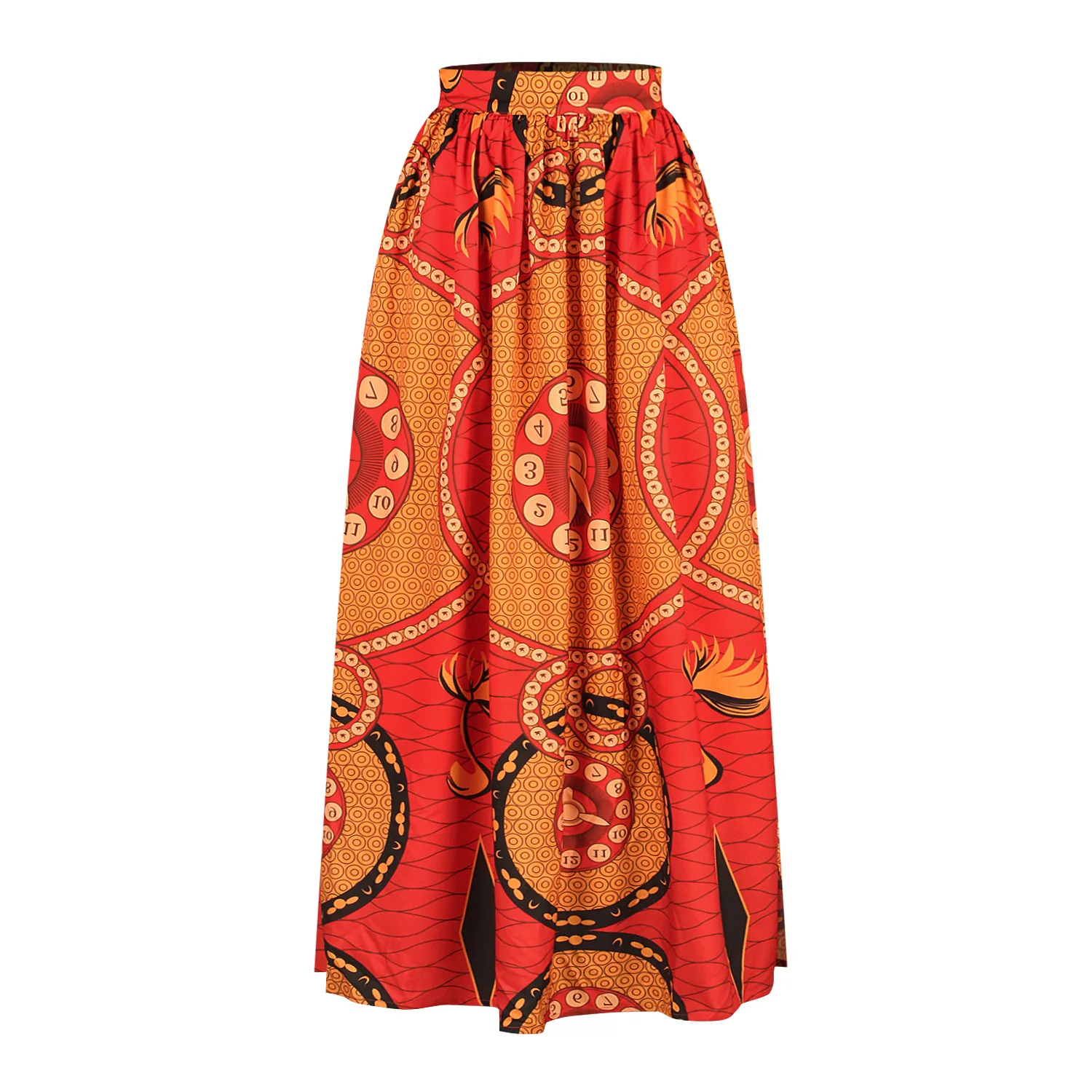 Женский комплект 2 шт., традиционная африканская одежда, топы и юбки, летние костюмы, Дашики, Сексуальная рубашка с принтом, длинные юбки, с разрезом по бокам