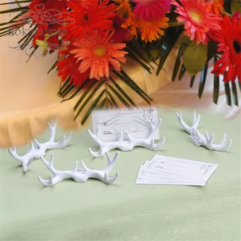 

FREE SHIPPING 100PCS Antler Place Card Holder Wedding Favors Event Party Table Decoration Supplies Bridal Shower Ideas