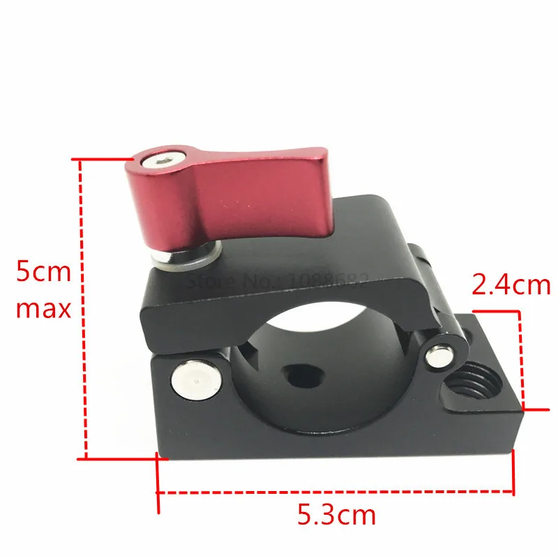 3in1 Tripod Heads Adapter Male 14 and 38 Screw + 25mm Clamp Adapter For Dji Ronin M MX Monitor Bracket (4)