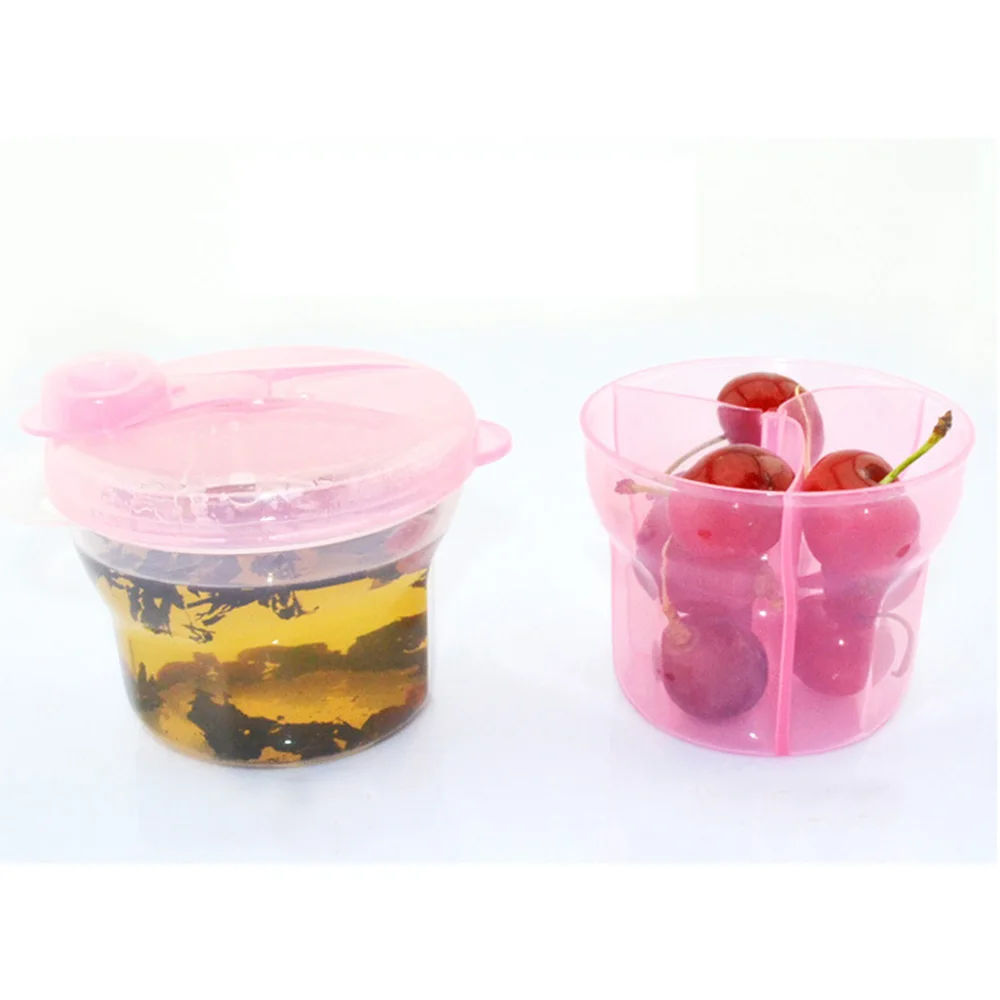 

High Quality Travel Portable 3 Rotating Separated Grid Baby Milk Powder Formula Container Storage Feeding Box