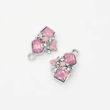 

20 PCS high Quality crystal Enamel Alloy jewelry Headdress pendants for bracelet necklace DIY jewelry making js1023