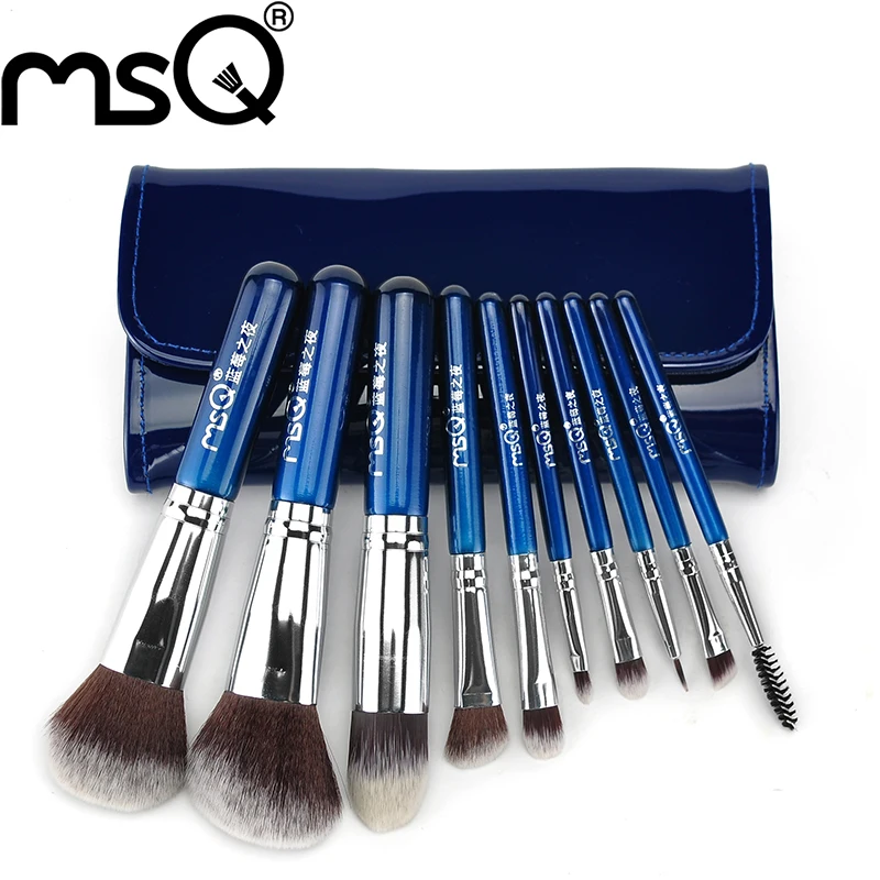 

MSQ Professional High Quality 10pcs Makeup Brushes Set Synthetic Hair Promotion For Retail Fashion Beauty