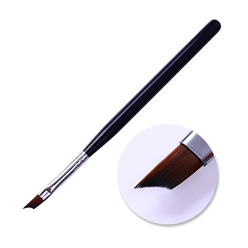 Акриловая УФ-Гелевая Кисть для ногтей, французские кончики, градиентная ручка для рисования, инструмент для чистки кутикулы, Маникюрный Инструмент для дизайна ногтей - Цвет: Pattern 4
