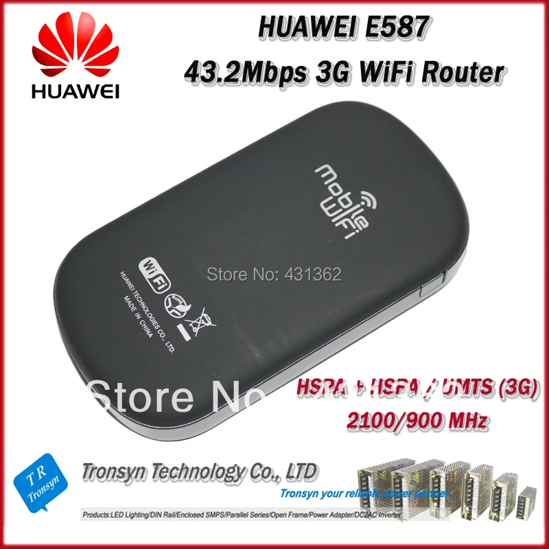 Cheapset Разблокировать HSPA+ 43.2 Мбит/с Huawei E587 3G карман Wi-Fi роутера Поддержка HSPA+/HSPA 900/ 2100 мГц