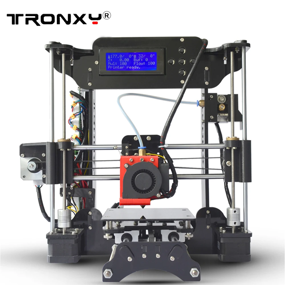 cheap Tronxy XY100 machine 3D Printer High Precision LCD Screen Extruder Printers education children DIY Kit 8G Card impresora 3D Kits