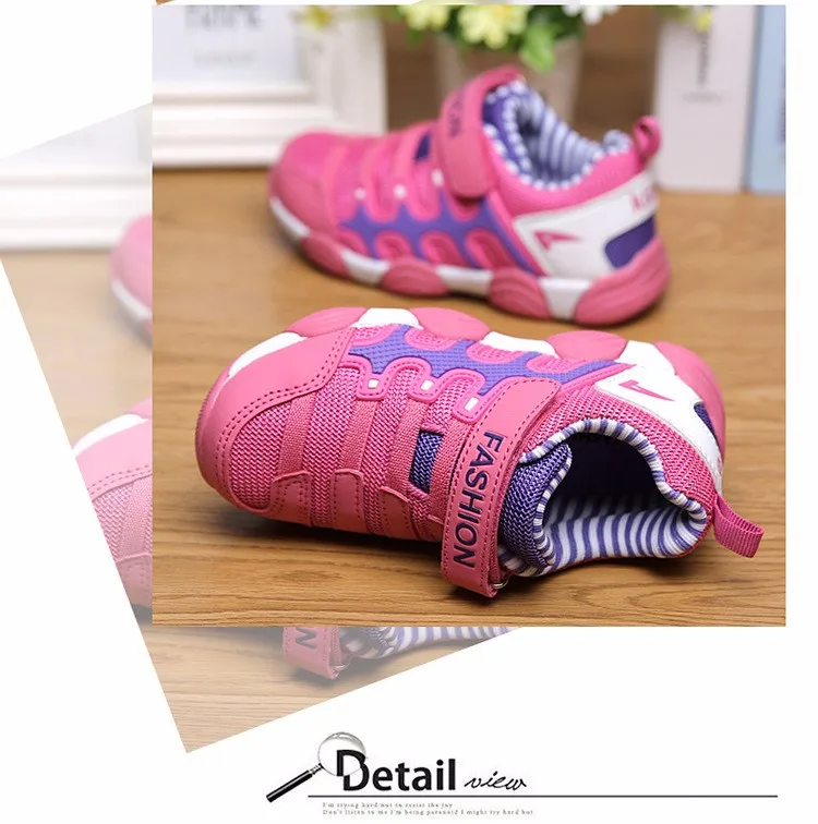 Новое поступление года детская дышащая обувь для мальчиков и девочек Спортивная повседневная обувь Дети Высокое качество обувь из сетчатого материала детские кроссовки