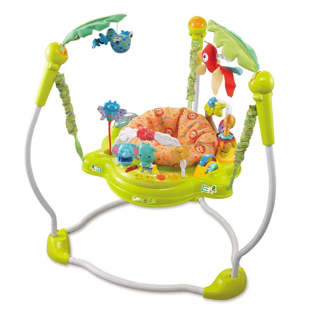 Baby Jumper Chair Infant Rocking Chair Swing Tropical Rainforest Baby