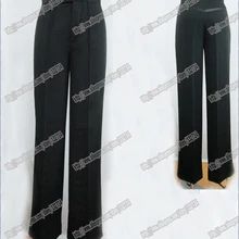 Черная сатиновая лента на стороне Для Мужчин's латиноамериканские брюки Для мужчин брюки для девочек латинские танцевальные штаны латинских танцев, сальса, танго, латина танцевальный штаны