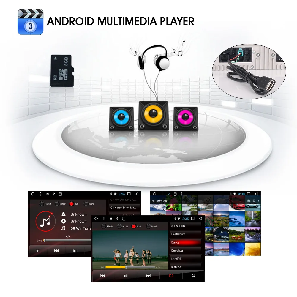 Clearance 9"Android 7.1 car Multimedia Player radio DAB+ for VW Passat Polo EOS Touran Sharan Altea Seat GPS RDS 5