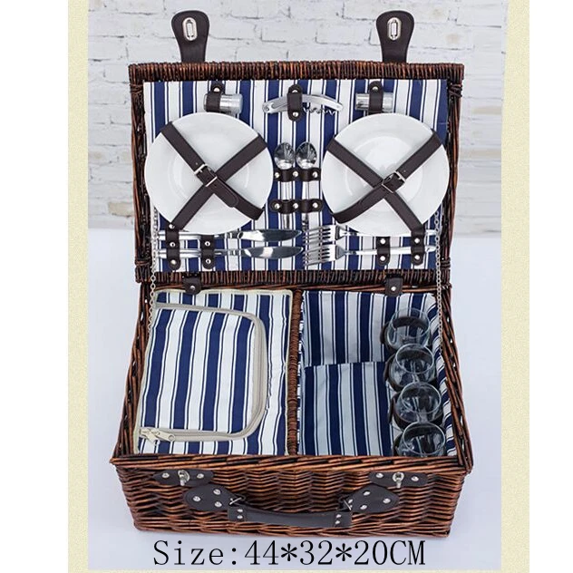 Плетеная корзина плетеная для кемпинга и пикника|picnic set|picnic outdoorset picnic |