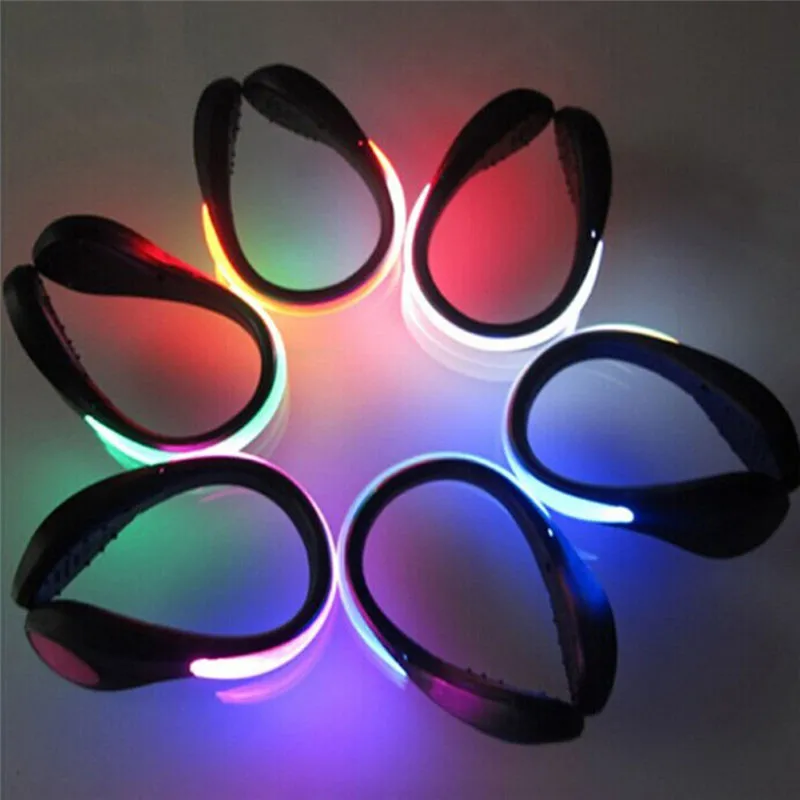 

2pcs LED Luminous Shoe Clip Light Night Safety Warning LED Bright Flash Light Multipurpose for Running Sports Cycling Bicycle