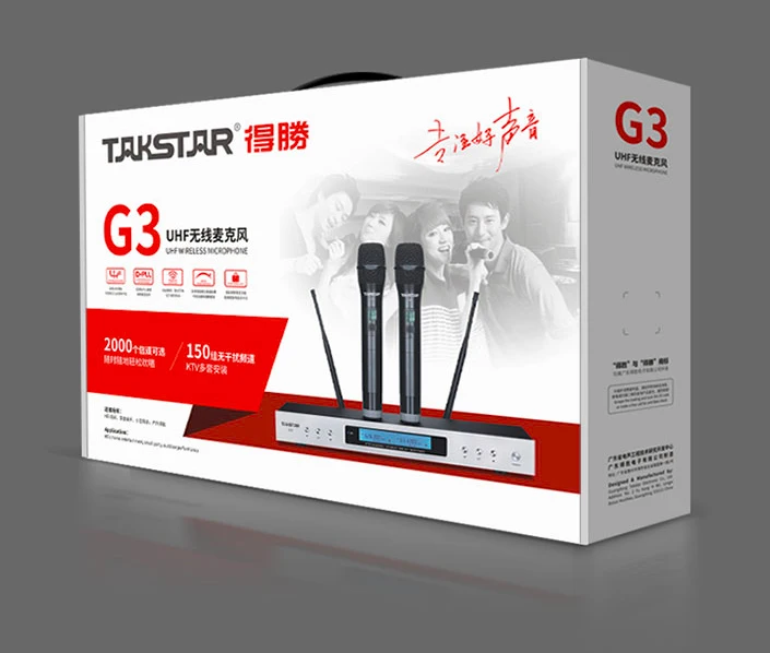 Takstar G3 умная UHF Беспроводная микрофонная система используемая для караоке