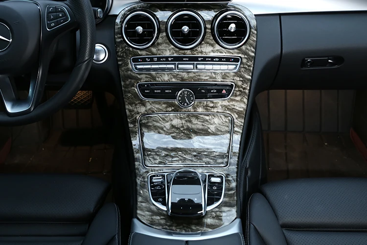 Для Mercedes Benz C Class W205 15-18 для Mercedes-benz GLC-Class X253-18 мраморный цвет ABS Центральная панель управления