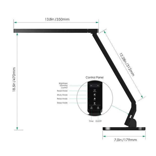 Aukey Dimmable Eye Care Led Desk Lamp 15w 5 Levels And 4 Kind Of Aukey Dimmable Eye Care Led Desk Lamp 15w 5 Levels And 4 Kind Of