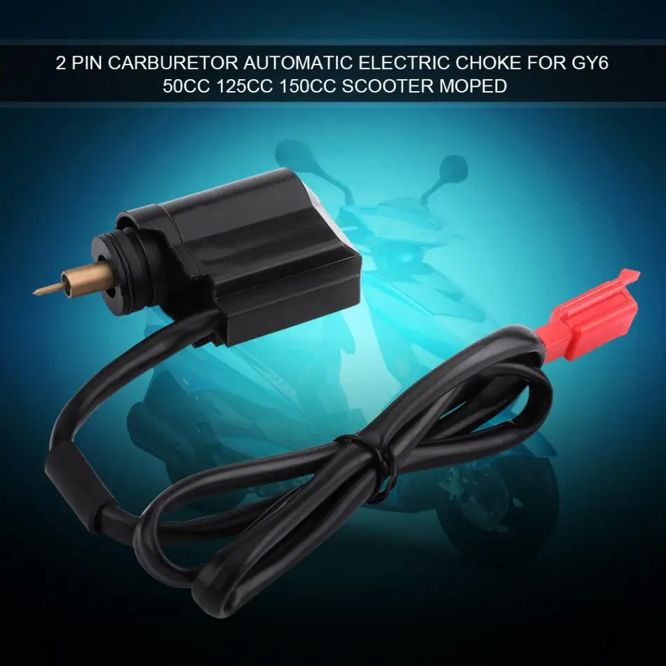 

2 Pin Carburetor Automatic Electric Choke for GY6 50cc 125cc 150cc Scooter Moped Automatic Carburetor Choke