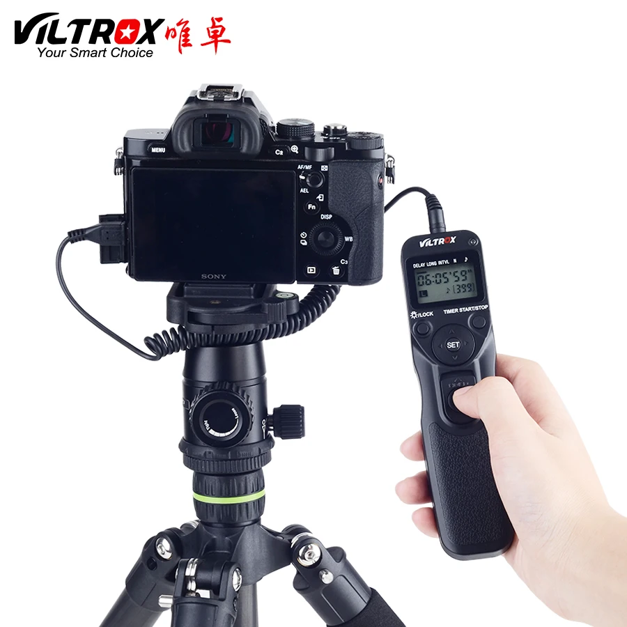 VILTROX таймер с дистанционным управлением затвор Интервалометр S2 кабелем для SONY alpha