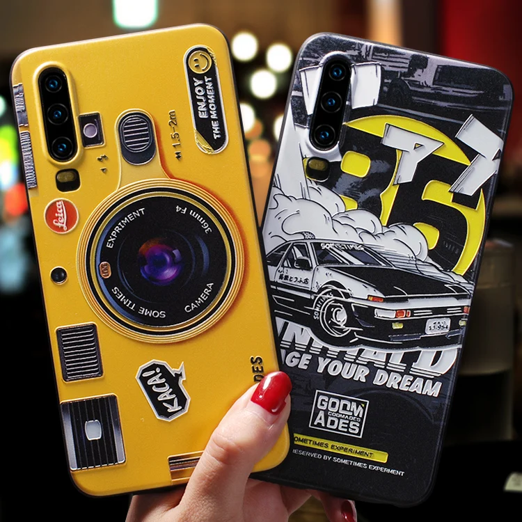 

Huawei P30 Case Soft anti-Scratch Cover camera patterned for mate 20 pro x 9 10 lite nova 4 3 4e p10 20 30 Honor 10 v10 20 case