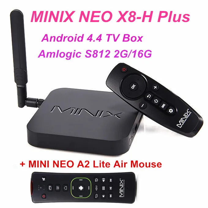 

MINIX NEO X8-H PLUS HD player Android TV Box Amlogic S812 Quad Core 2.0GHz 2G/16G WiFi  Network Set-top box Free A2 Lite Mouse