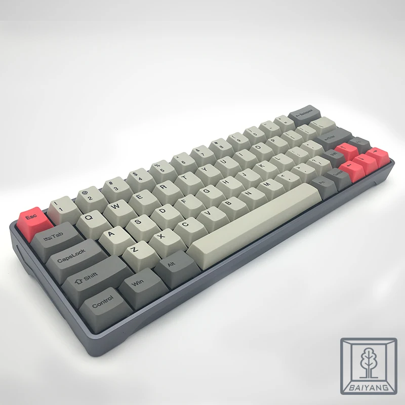 Keycaps xd60 64 2x Left shift PBT Retro Color 64 Keys Cherry Porfile for GH60 Mechanical