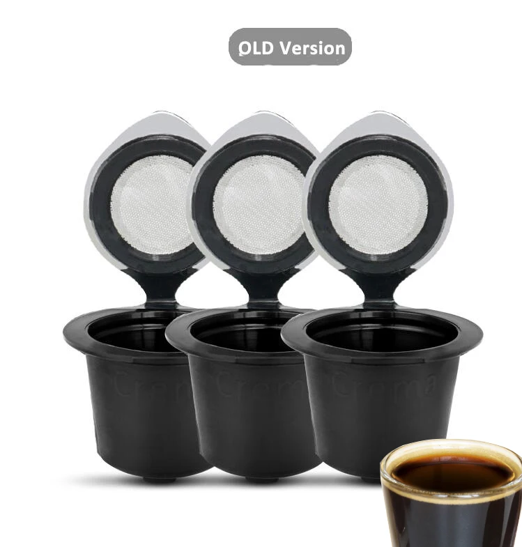 Многоразовый обновленный вариант капсул для кофе Nespresso, 3 упаковки многоразовых капсул для кофе Nespresso Machines - Цвет: 3pcs
